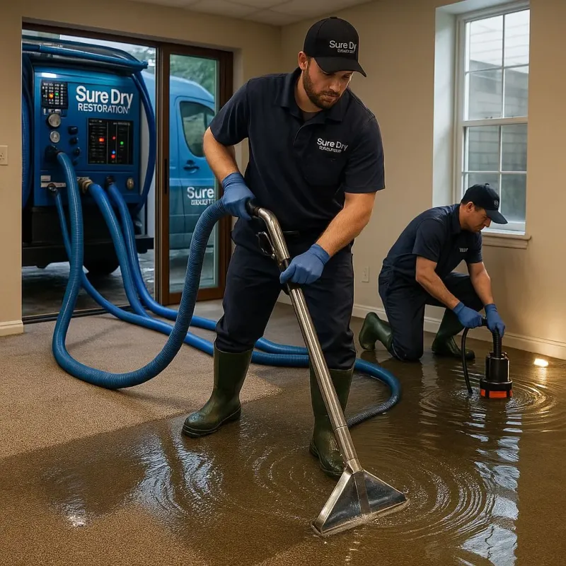 Water Extraction and Removal process in East Bridgewater, MA
